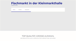 Desktop Screenshot of fisch-frankfurt.de